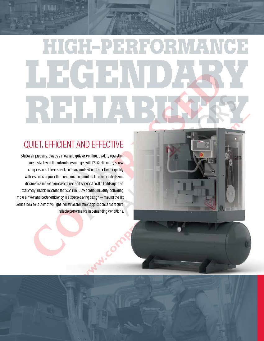 FS-Curtis NXB06 Ultrapack 7.5 HP Rotary Screw Compressor
